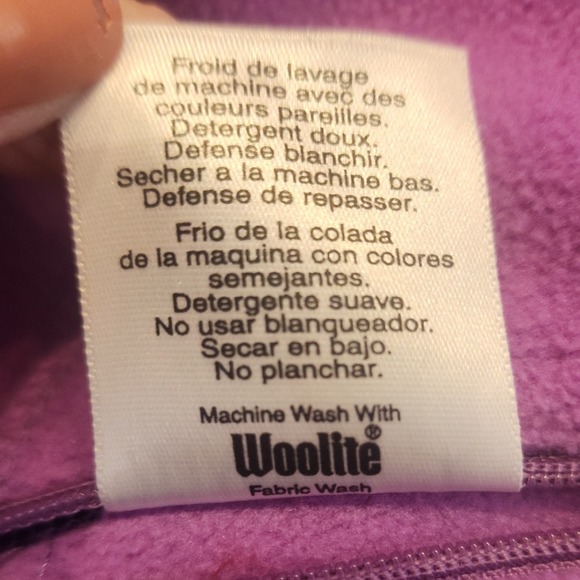 Danskin Reversible Fleece Jacket Black Pink Athletic Zip Up Women's Size M - Picture 11 of 11